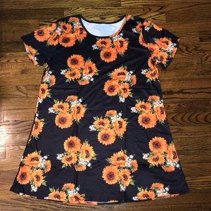 Flower print dress